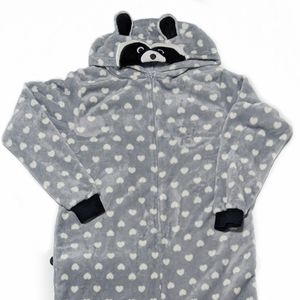 George Raccoon Costume Hooded Onesie With Tail